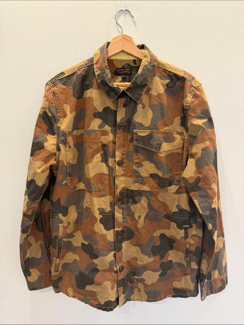 Barbour Camo Field Jacket - Brown Multi - Picture 2 of 11